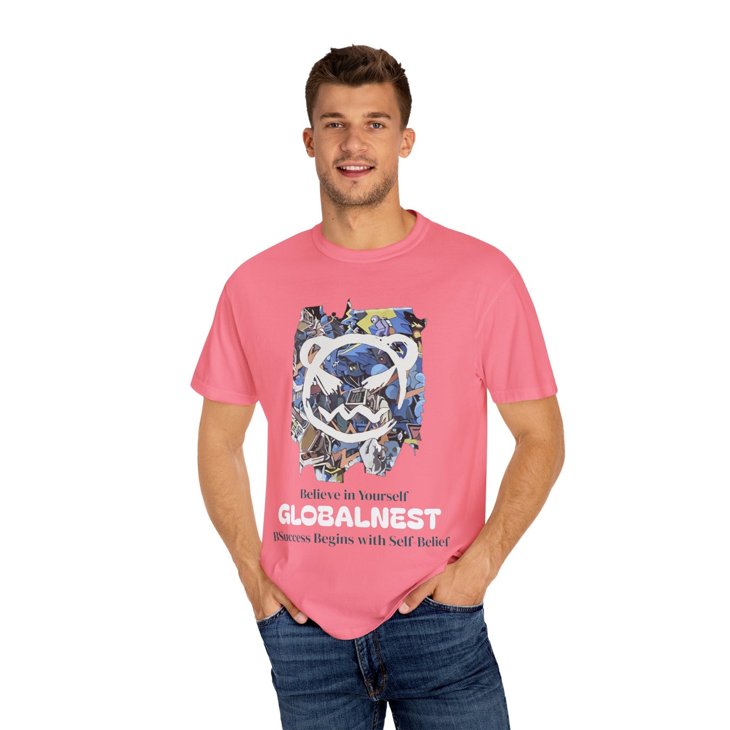 Cartoon Motivational Graphic T-shirt