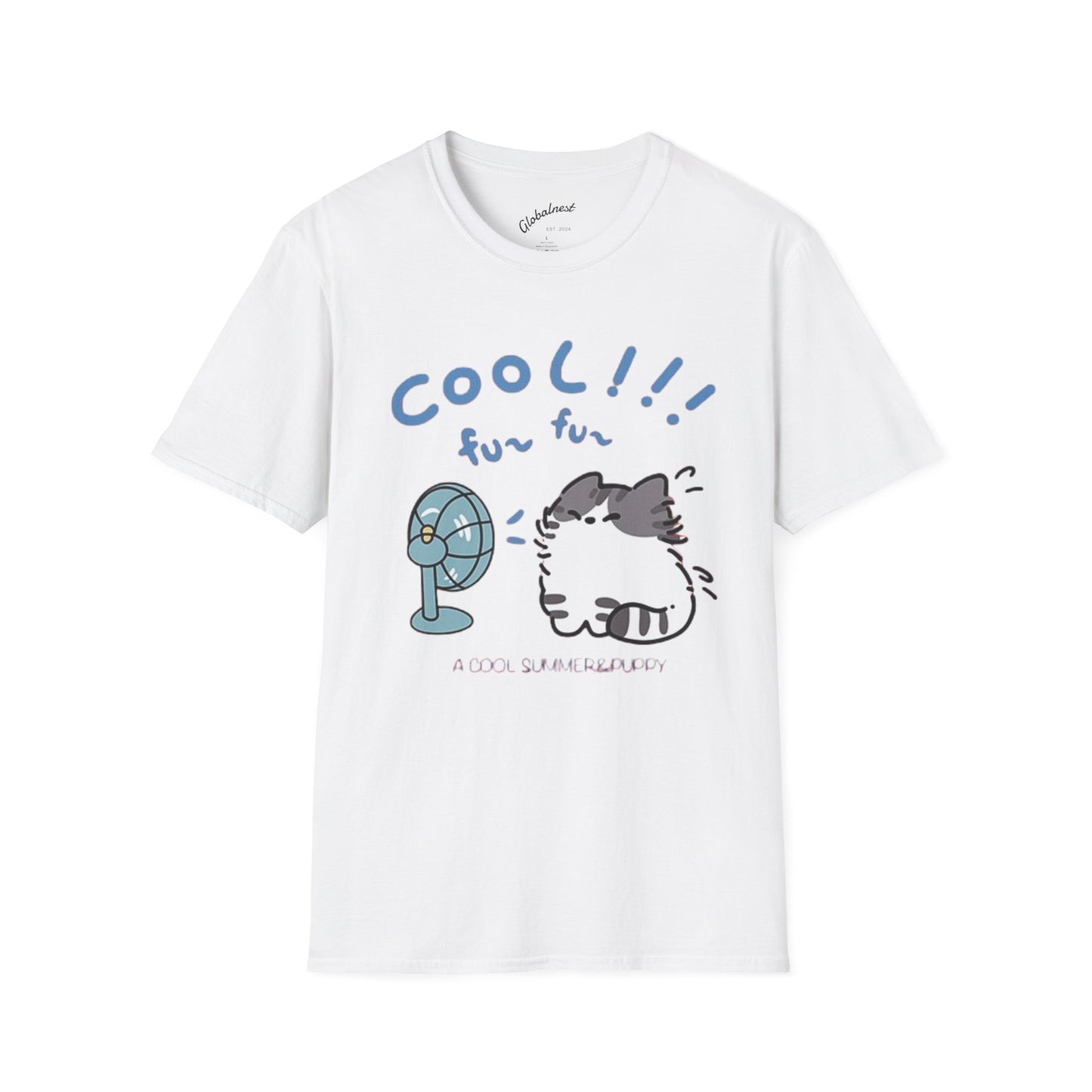 Cartoon Cool Cat Unisex T-Shirt
