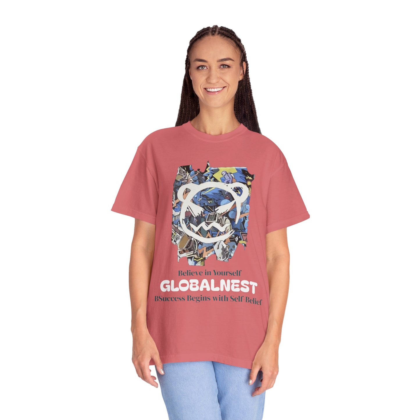 Cartoon Motivational Graphic T-shirt