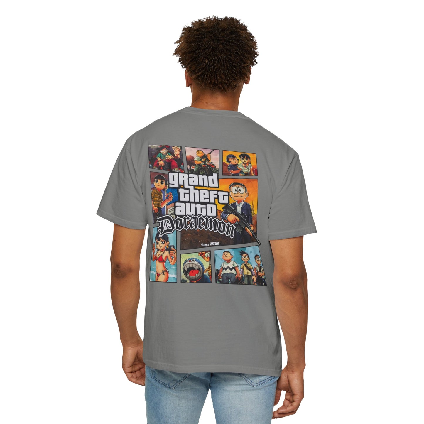 Cartoon GTA & Doraemon Unisex T-Shirt