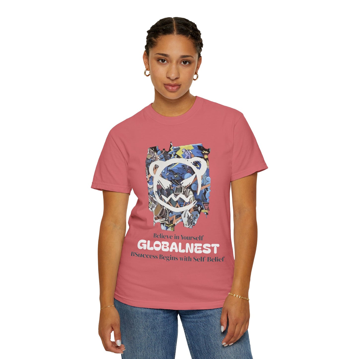 Cartoon Motivational Graphic T-shirt