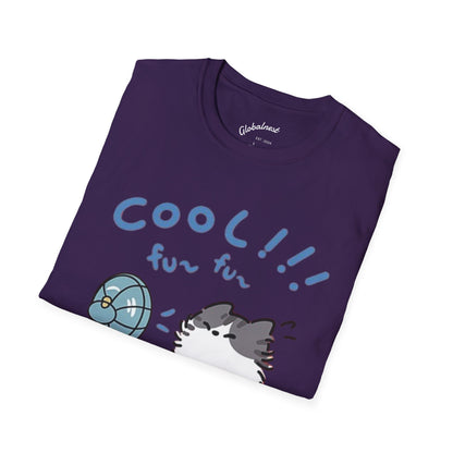 Cartoon Cool Cat Unisex T-Shirt