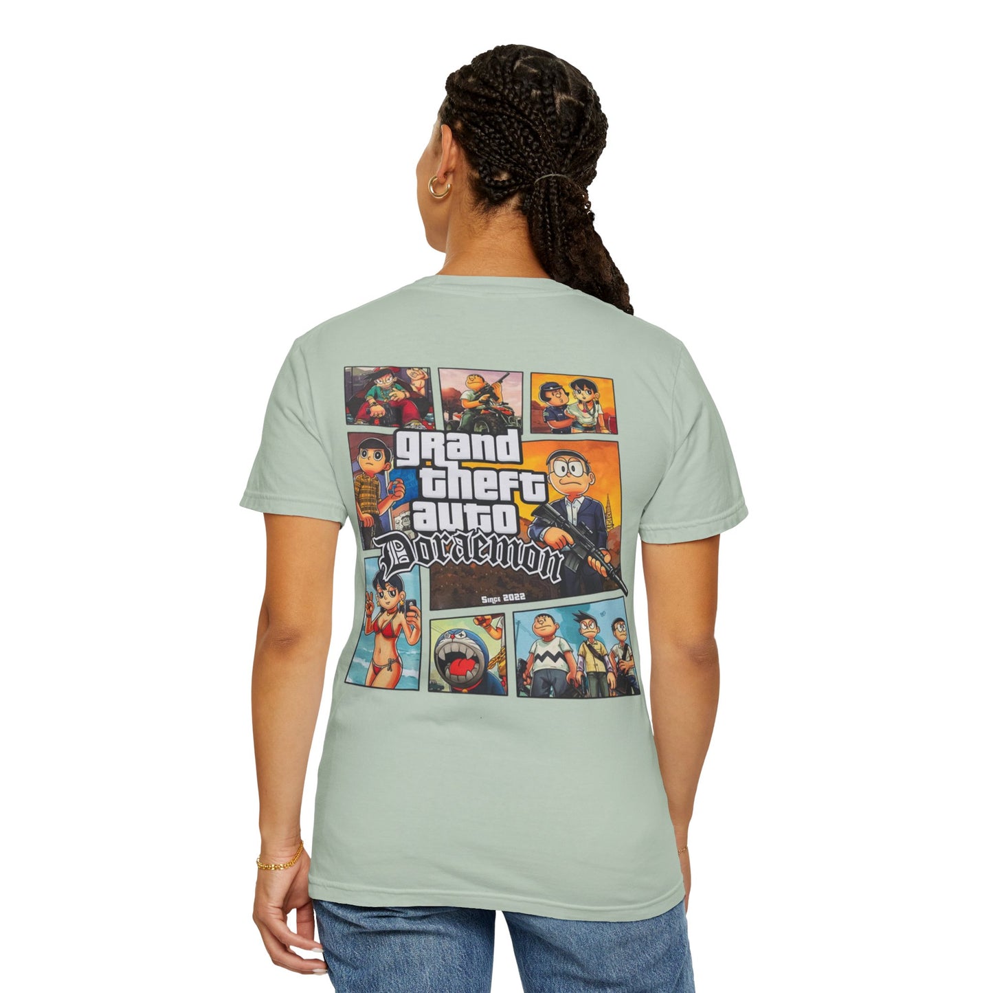 Cartoon GTA & Doraemon Unisex T-Shirt