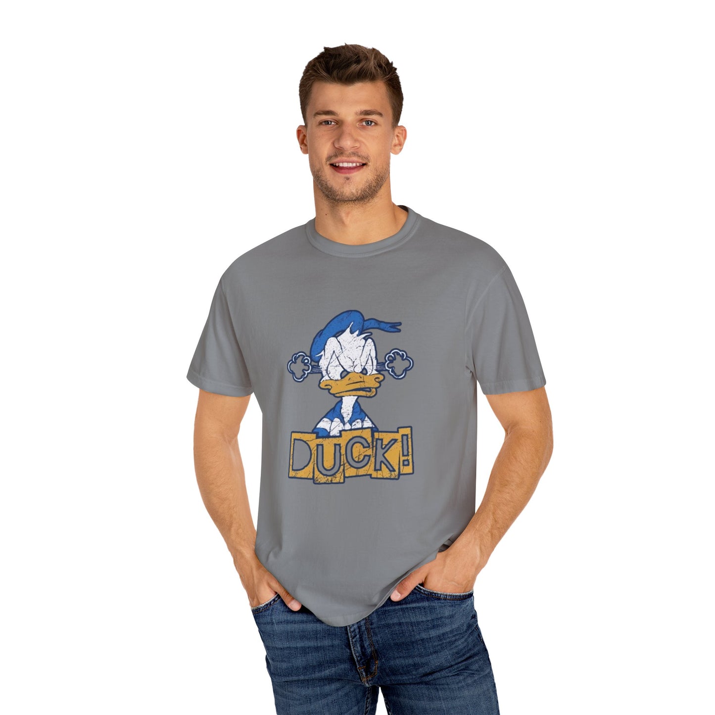 Cartoon Funny Duck Graphic T-Shirt
