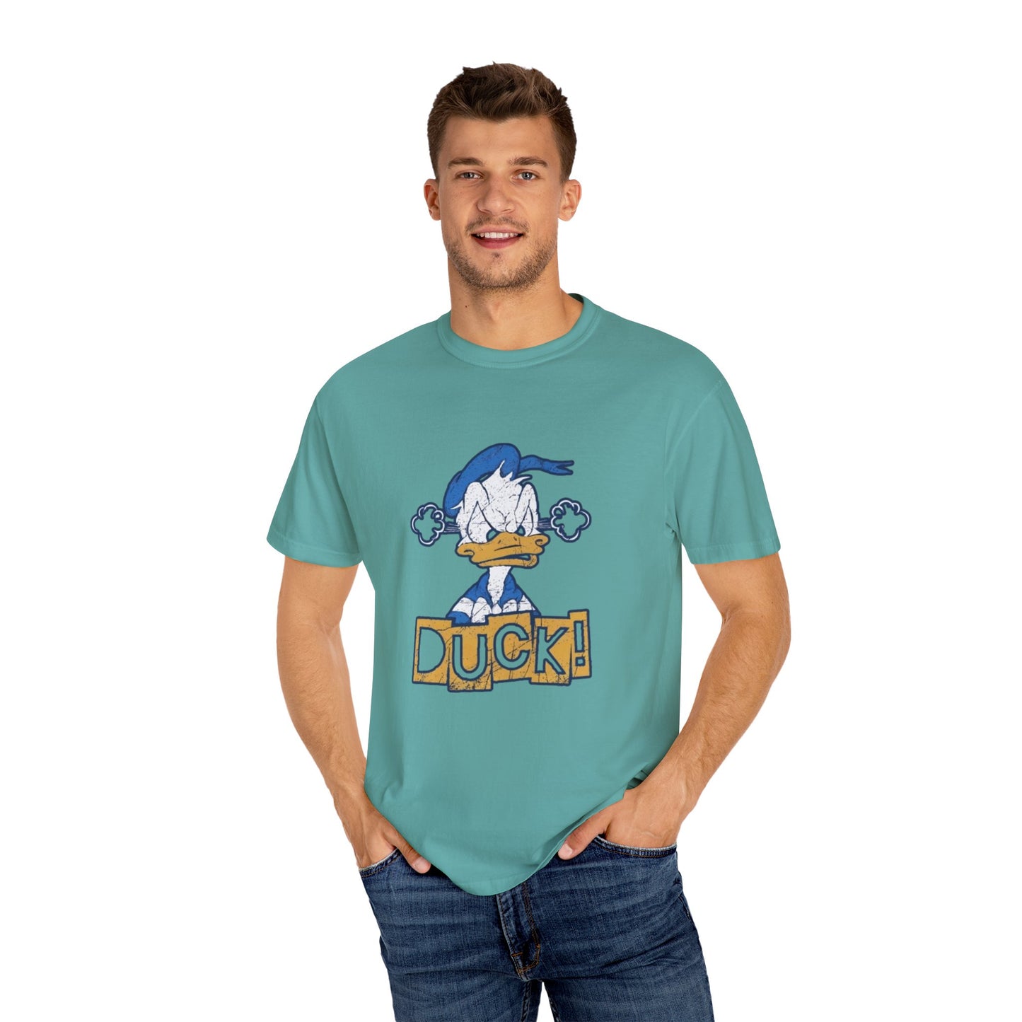 Cartoon Funny Duck Graphic T-Shirt
