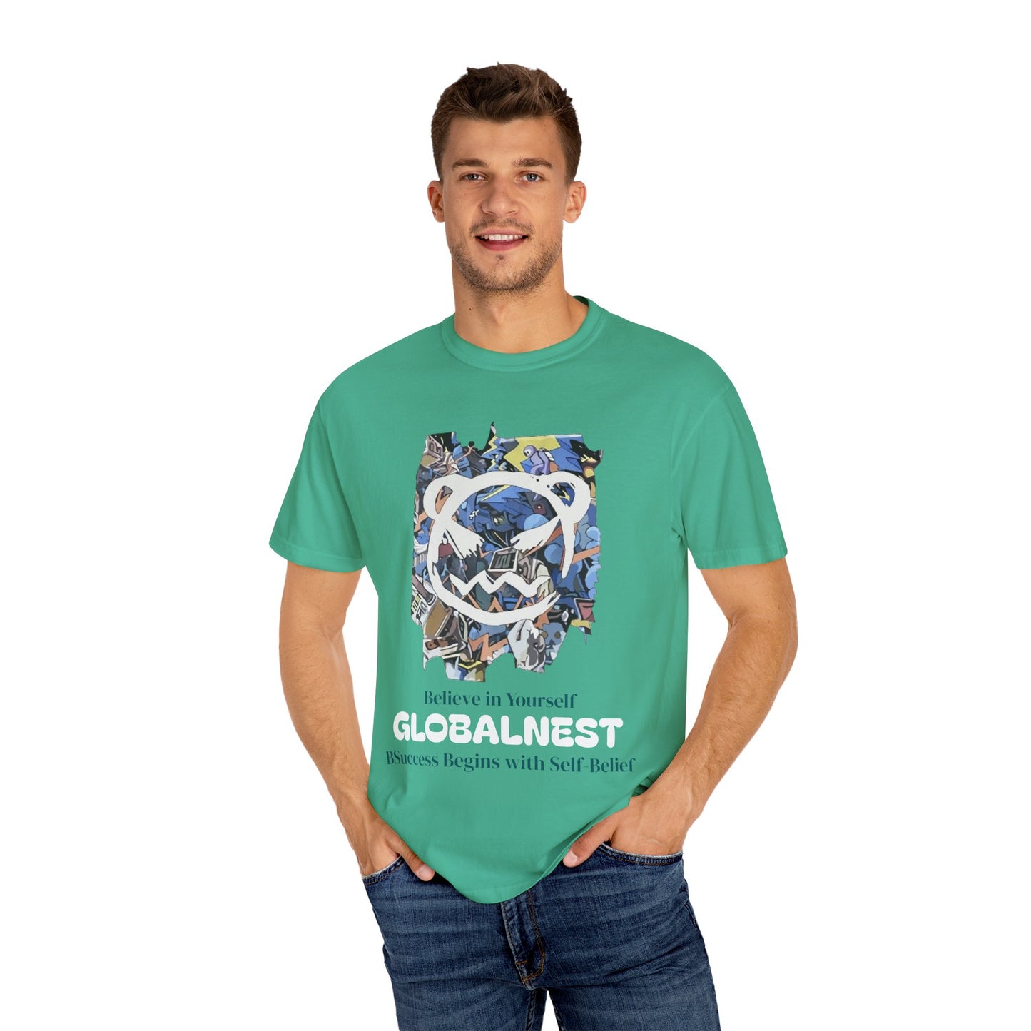 Cartoon Motivational Graphic T-shirt