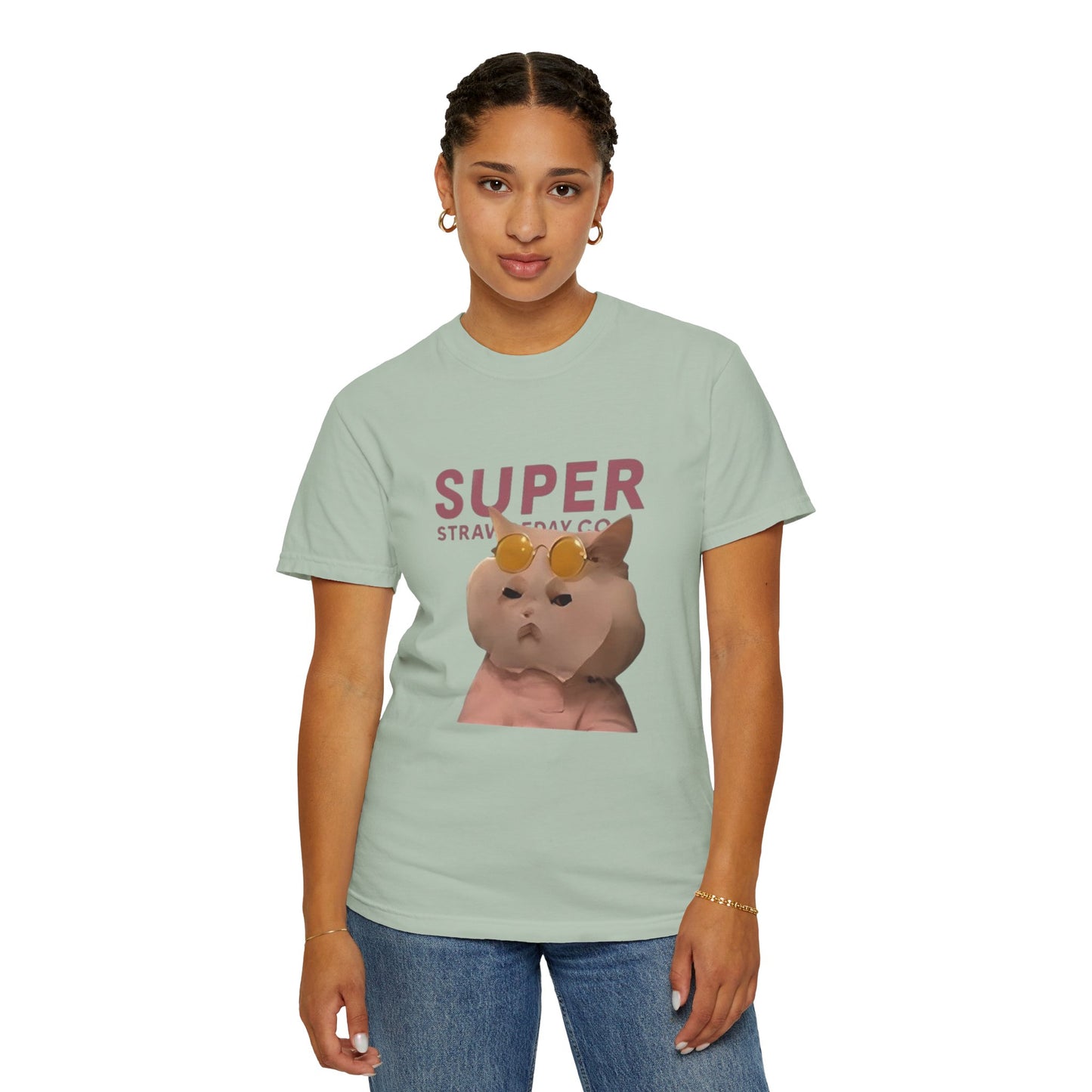 Cartoon Funny Meow Unisex T-Shirt