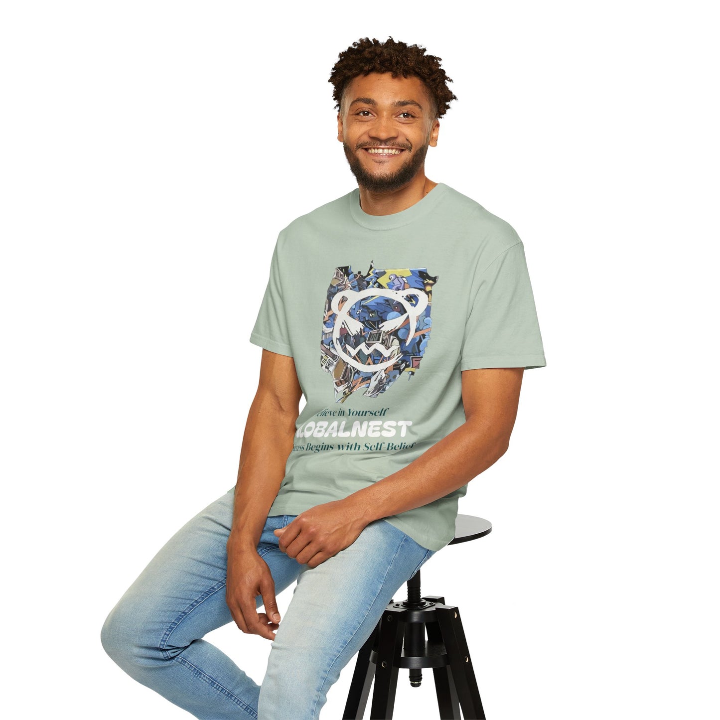 Cartoon Motivational Graphic T-shirt