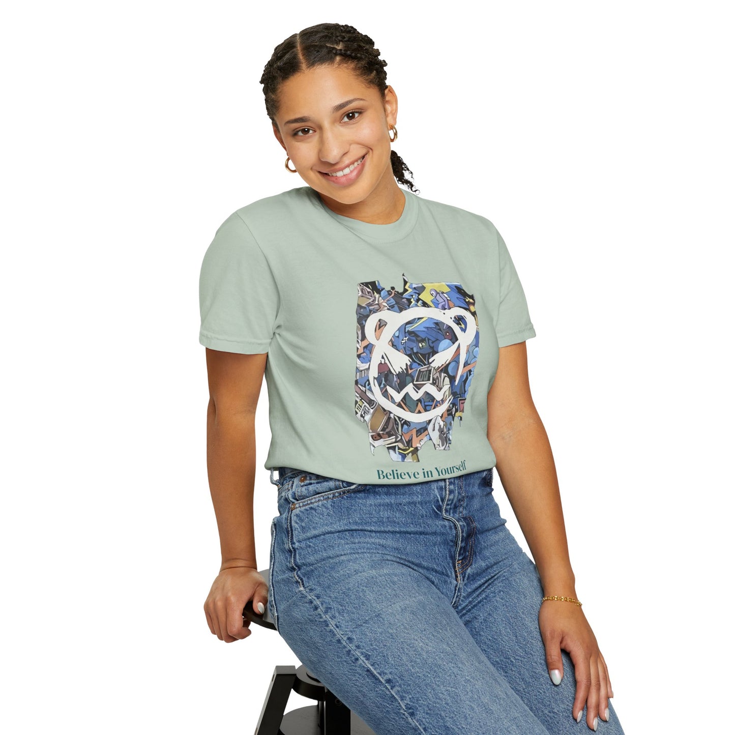 Cartoon Motivational Graphic T-shirt