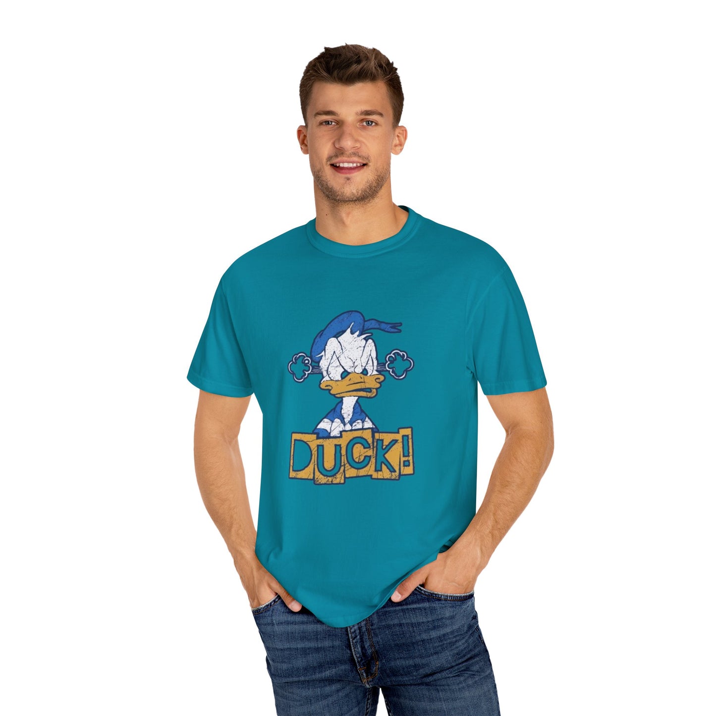 Cartoon Funny Duck Graphic T-Shirt