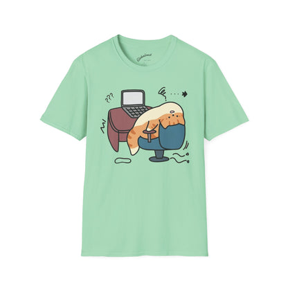 Cartoon Cozy Cat Unisex T-Shirt