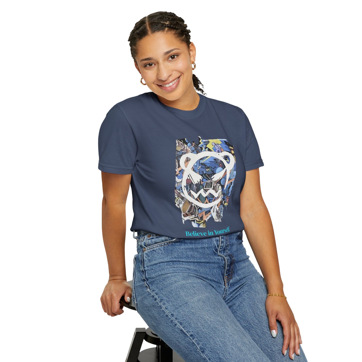 Cartoon Motivational Graphic T-shirt