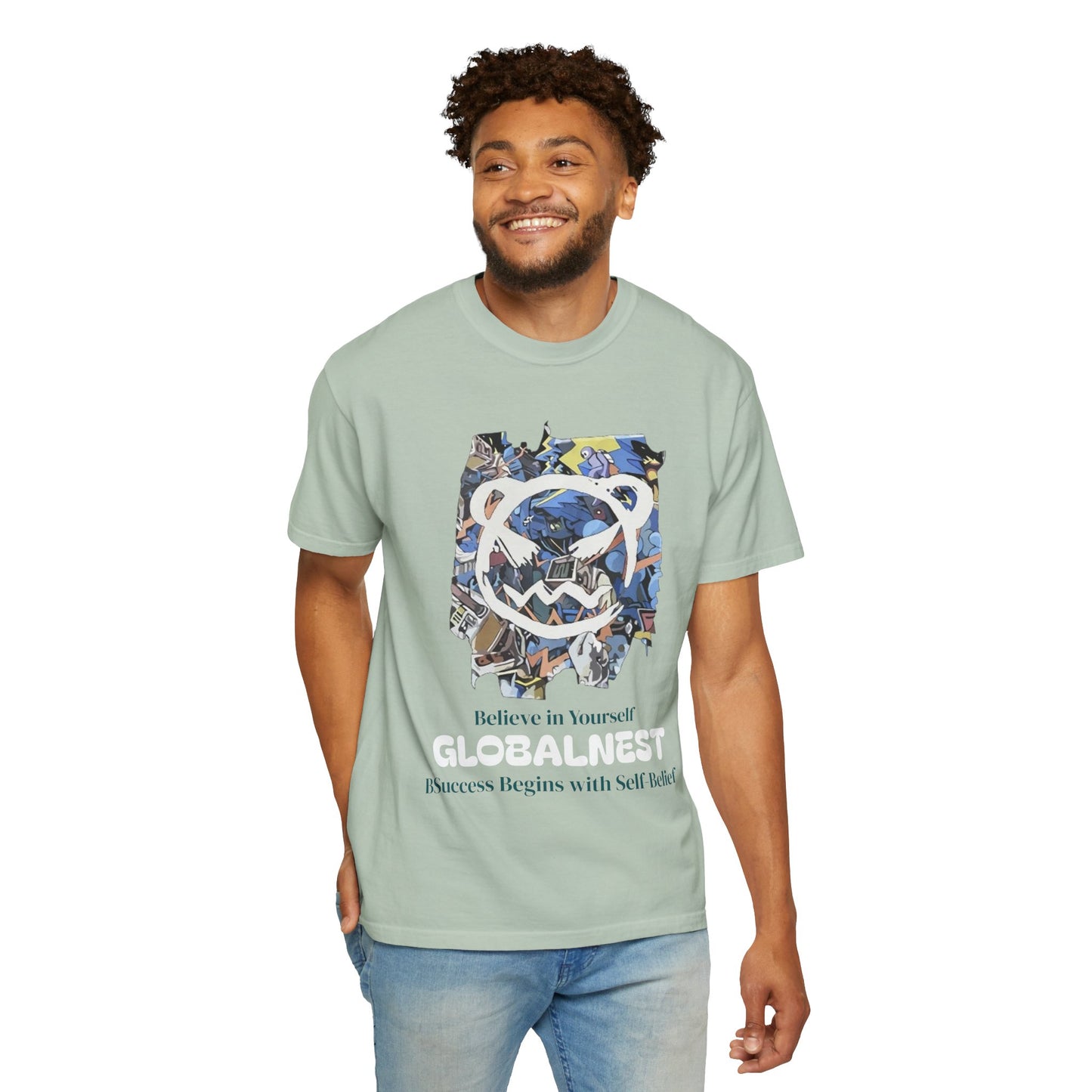 Cartoon Motivational Graphic T-shirt