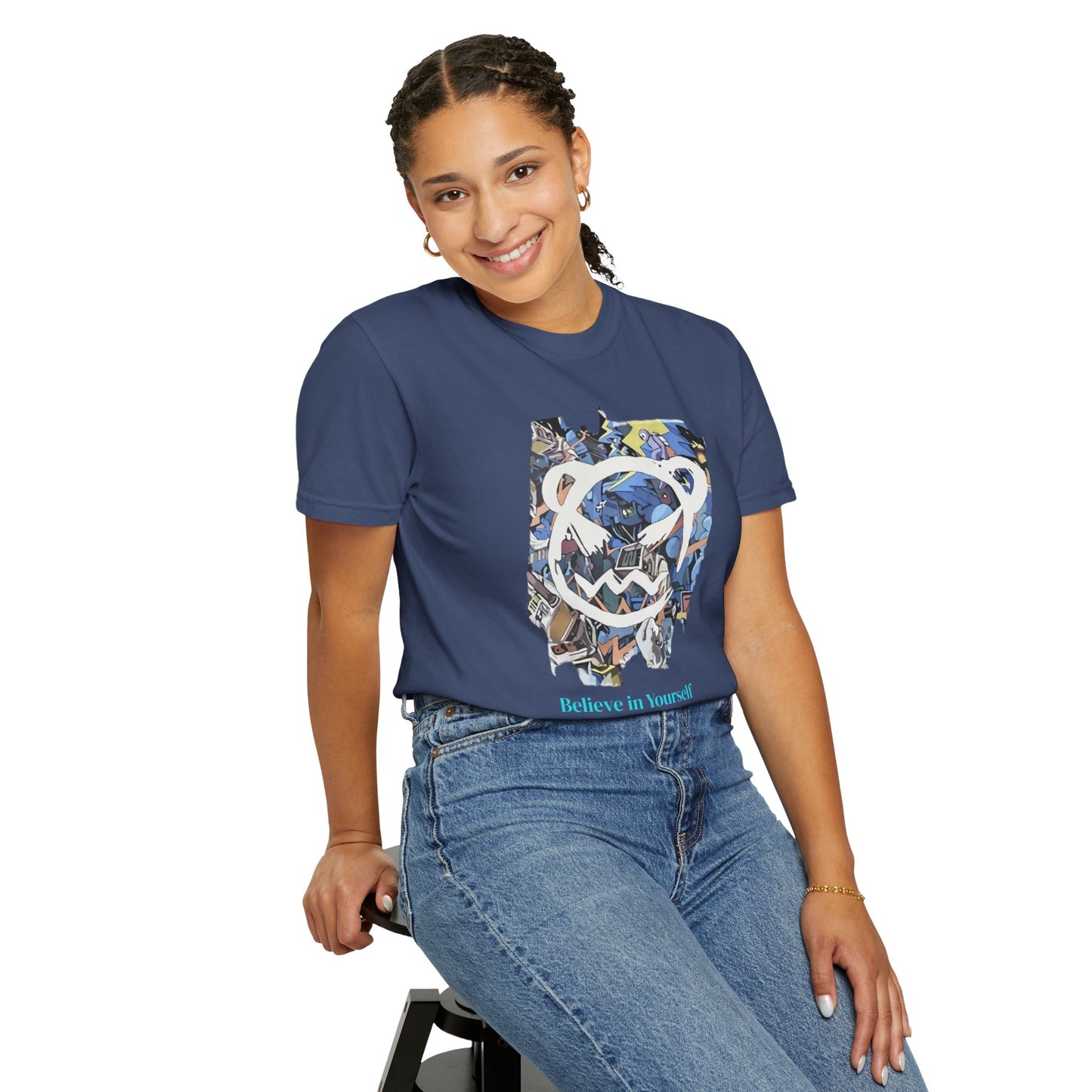 Cartoon Motivational Graphic T-shirt