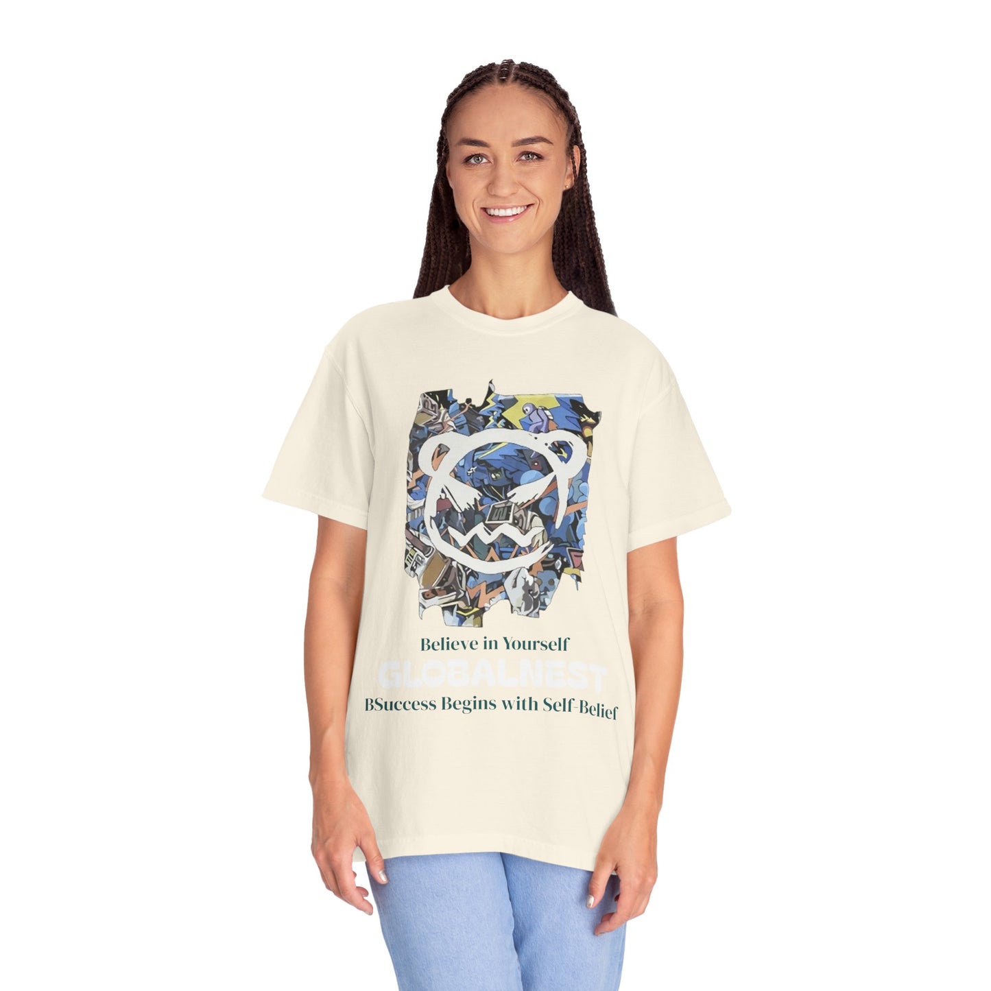 Cartoon Motivational Graphic T-shirt