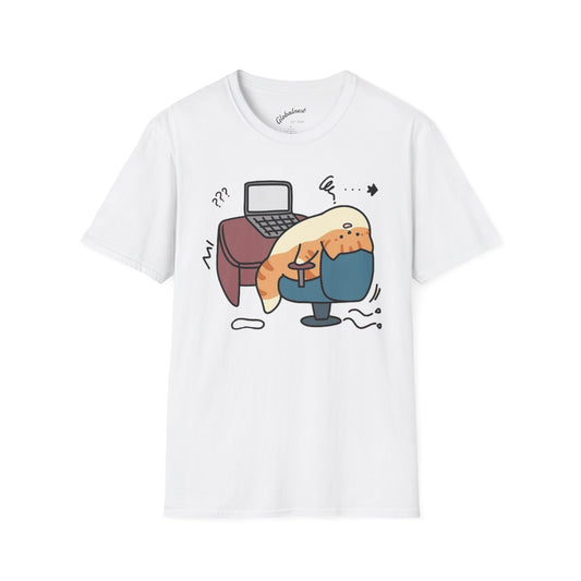 Cartoon Cozy Cat Unisex T-Shirt