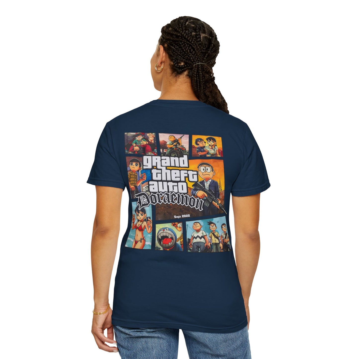 Cartoon GTA & Doraemon Unisex T-Shirt