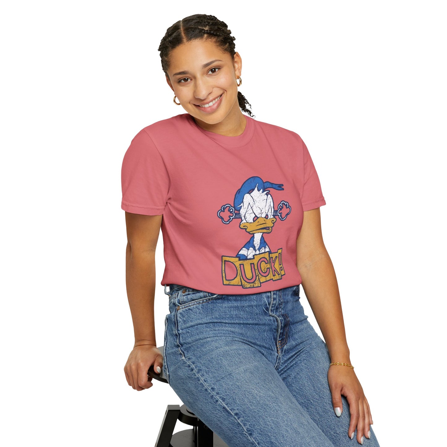 Cartoon Funny Duck Graphic T-Shirt