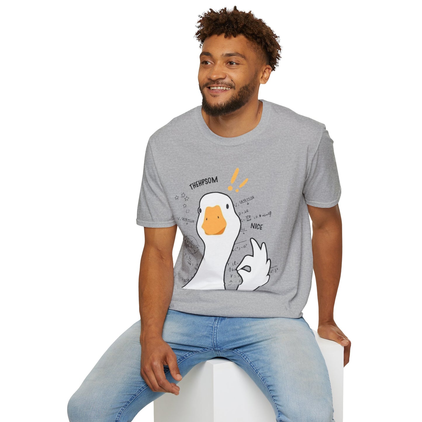 Cartoon Quirky Goose Unisex T-Shirt