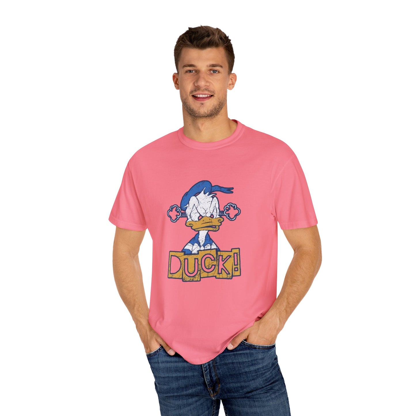 Cartoon Funny Duck Graphic T-Shirt