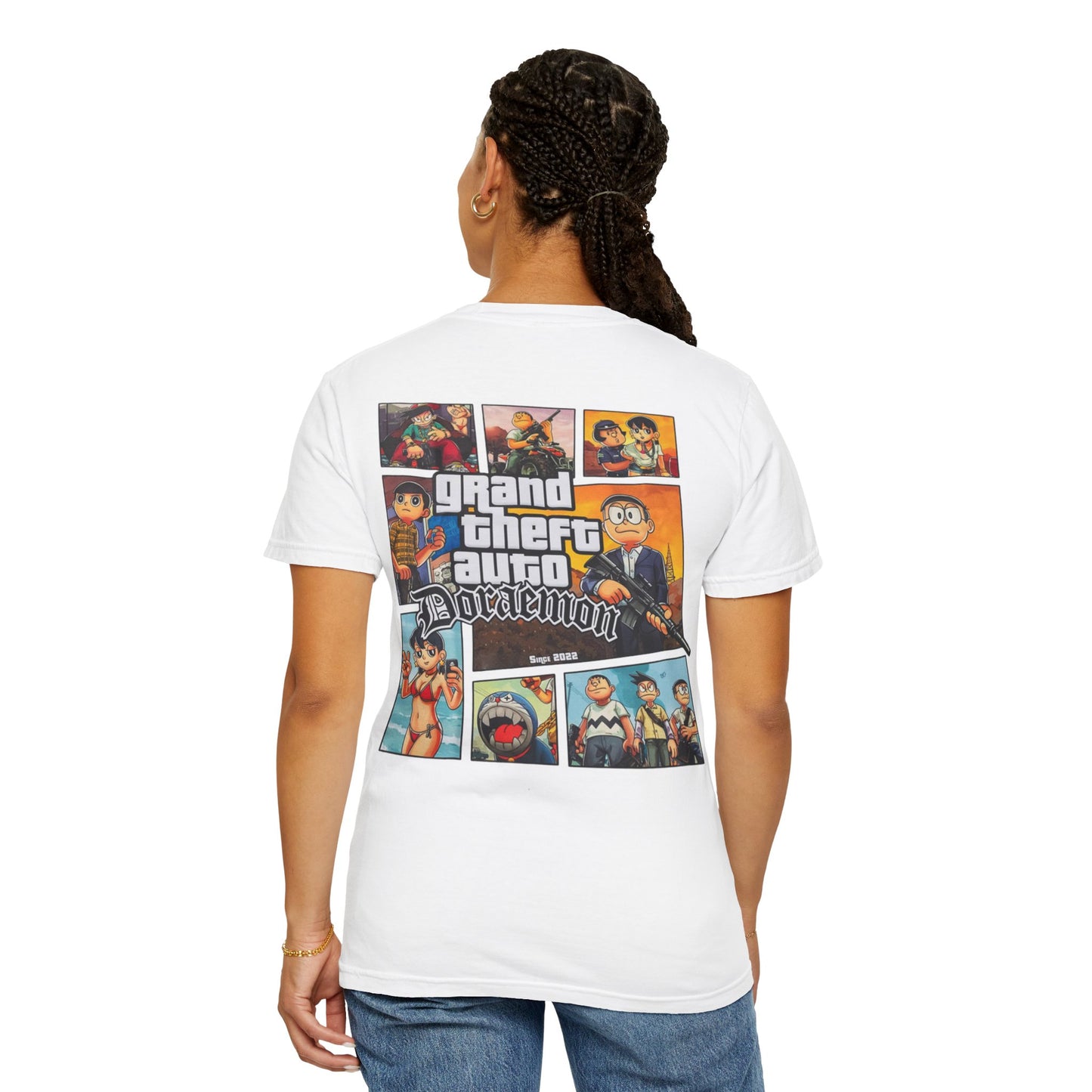 Cartoon GTA & Doraemon Unisex T-Shirt