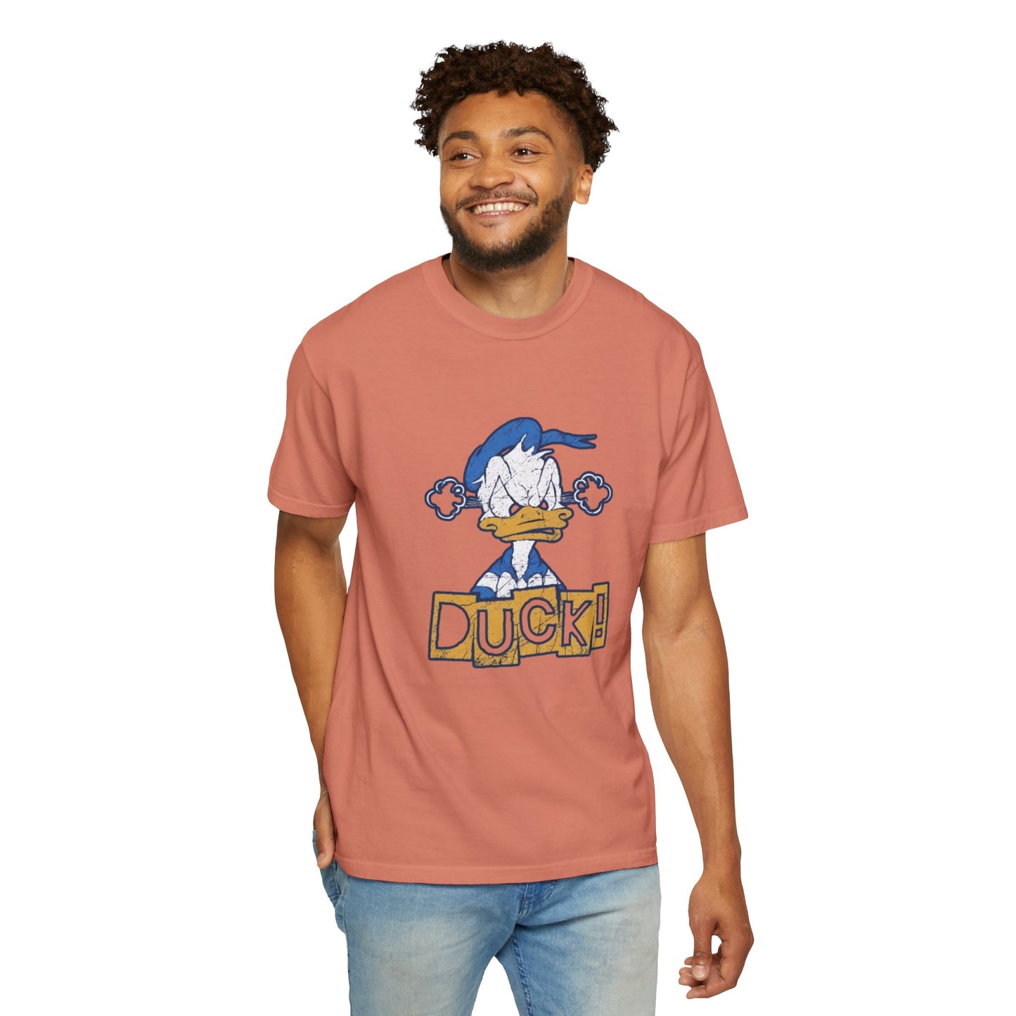 Cartoon Funny Duck Graphic T-Shirt