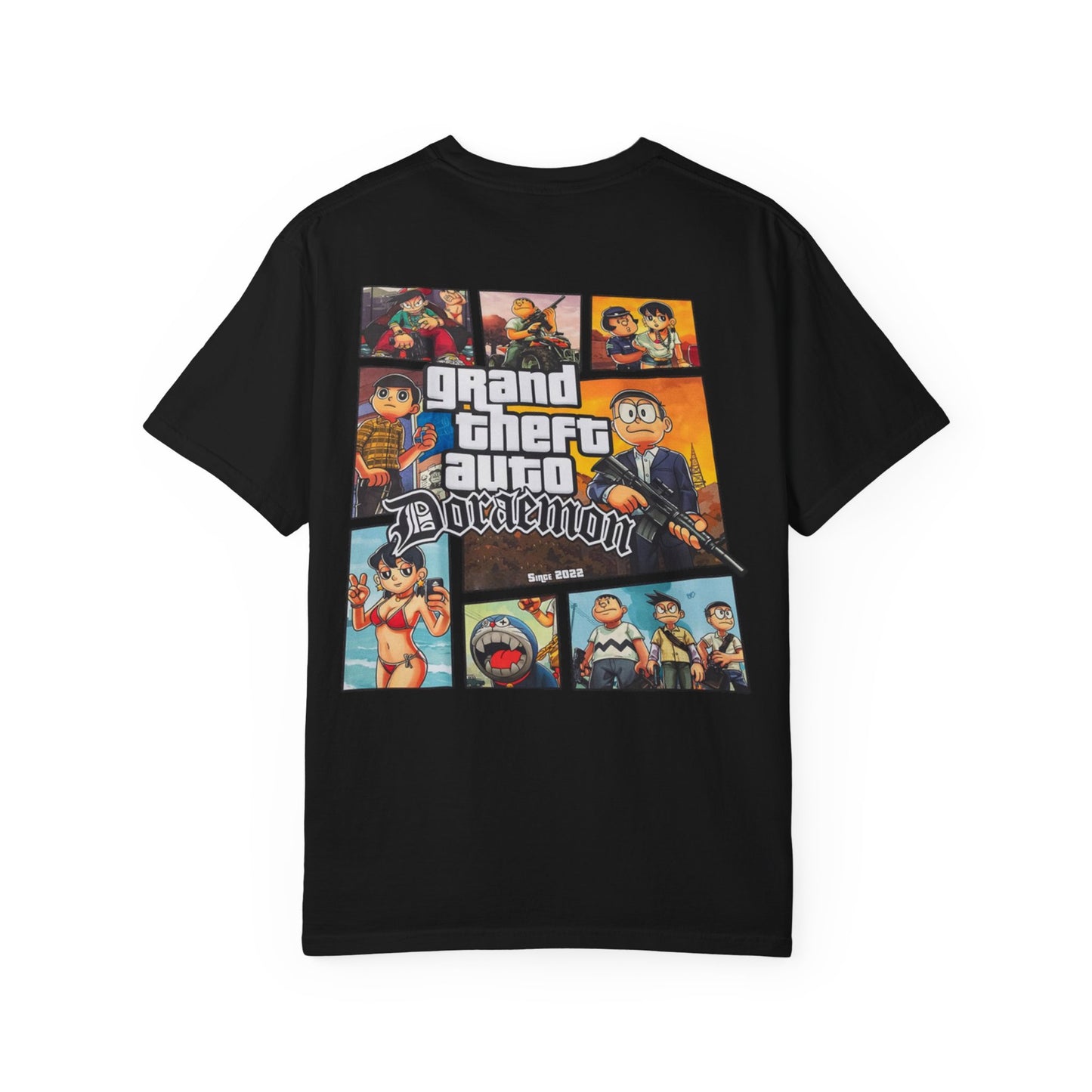 Cartoon GTA & Doraemon Unisex T-Shirt