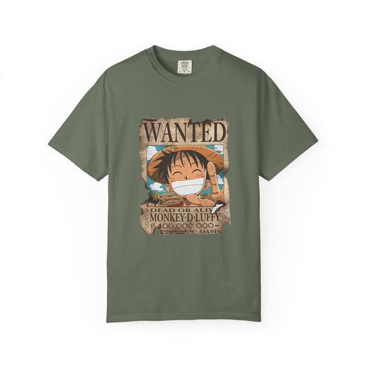 Cartoon Wanted Monkey D. Luffy T-Shirt