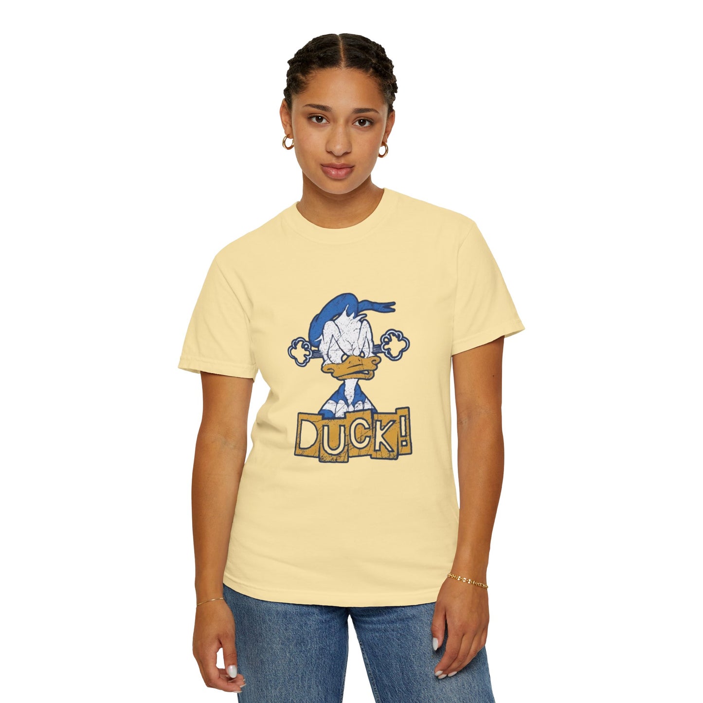 Cartoon Funny Duck Graphic T-Shirt