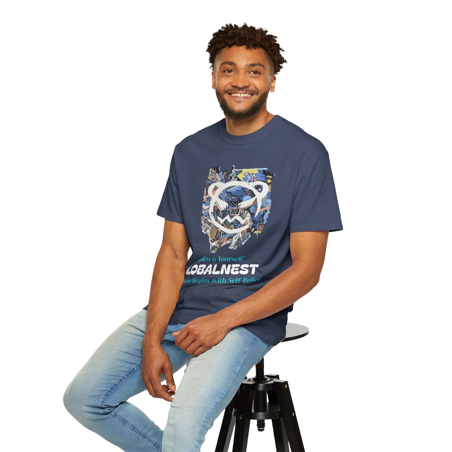 Cartoon Motivational Graphic T-shirt