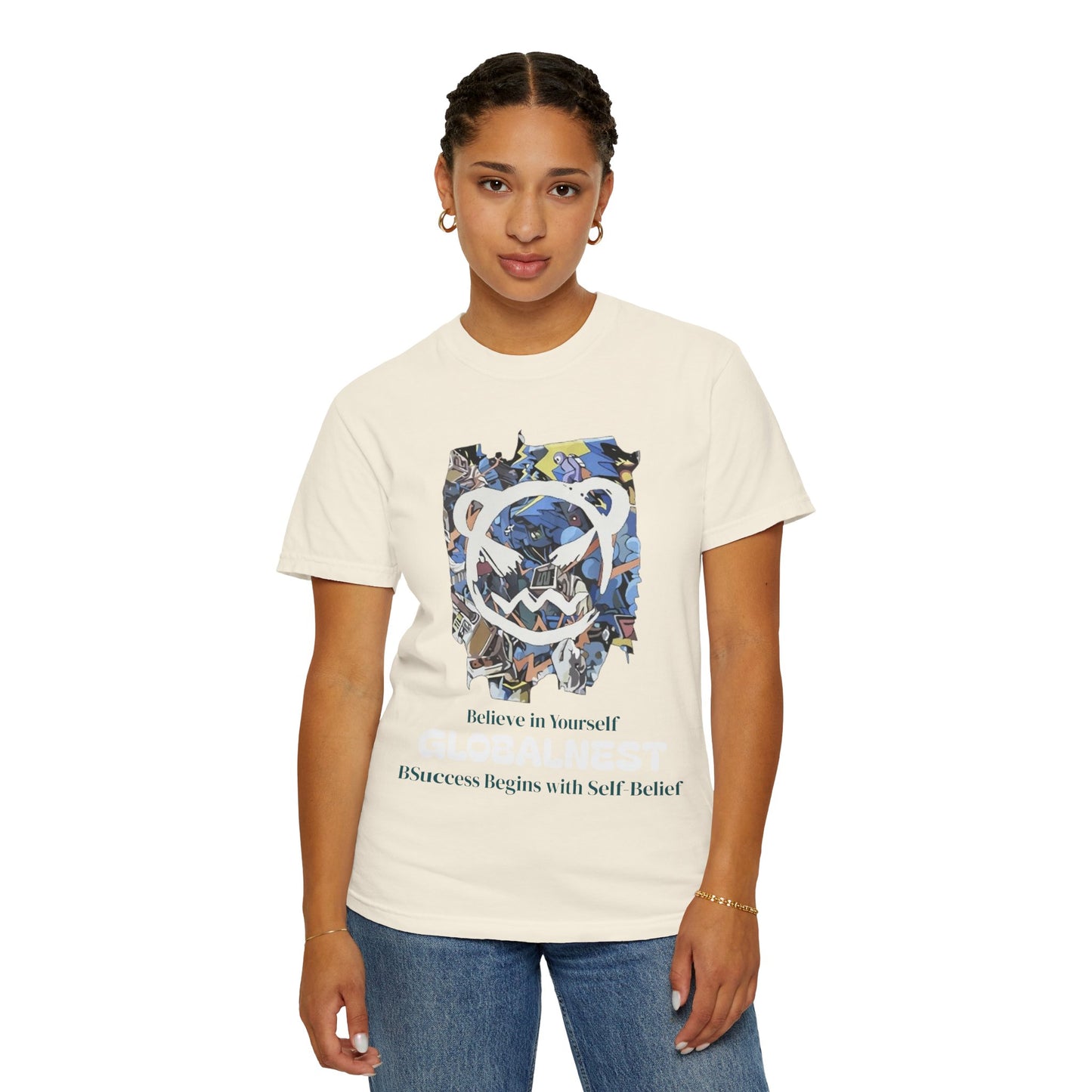 Cartoon Motivational Graphic T-shirt