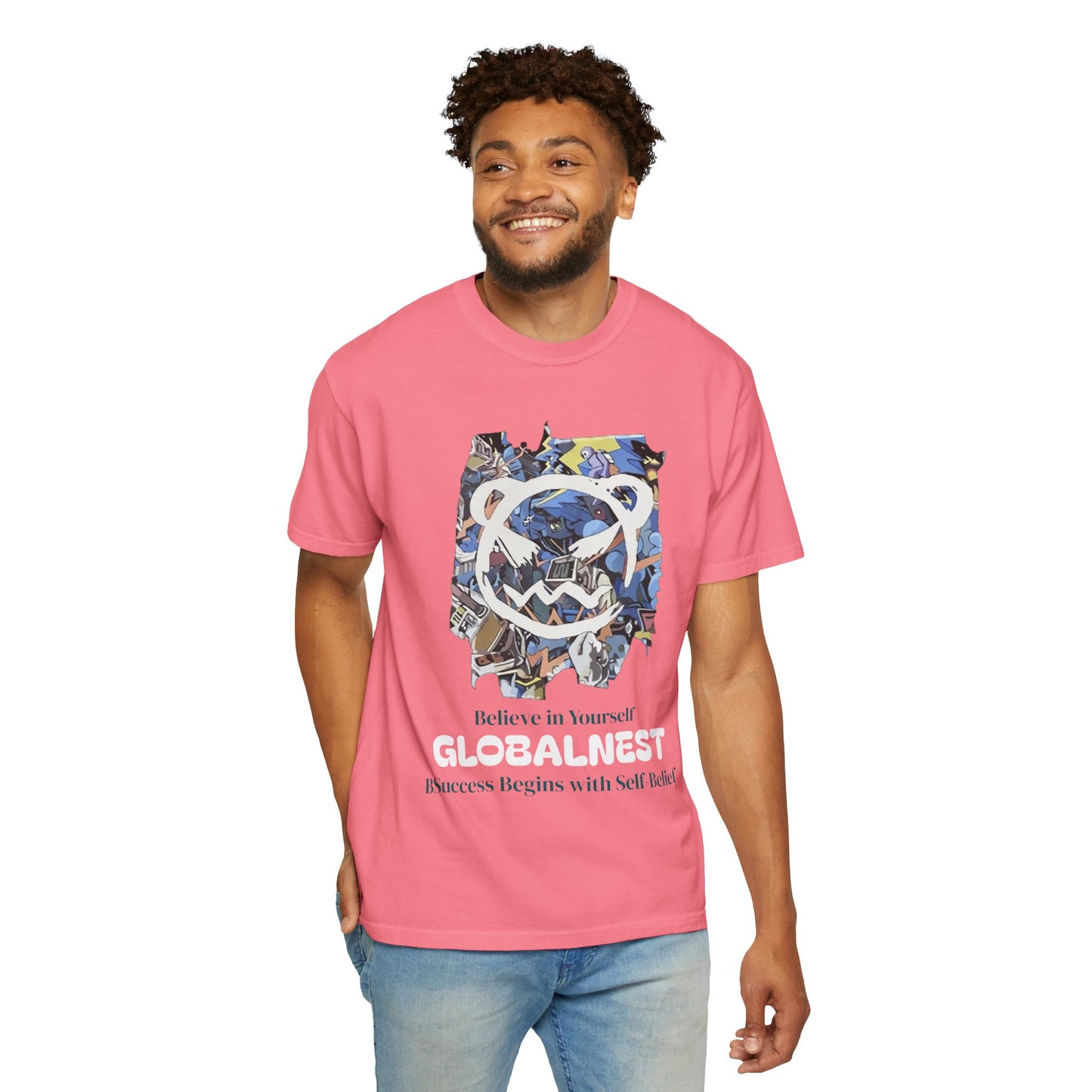 Cartoon Motivational Graphic T-shirt