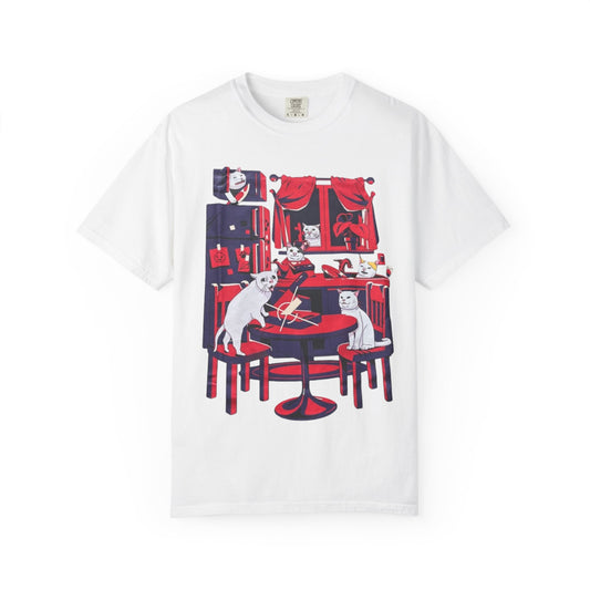 Cartoon Cats House Unisex T-Shirt