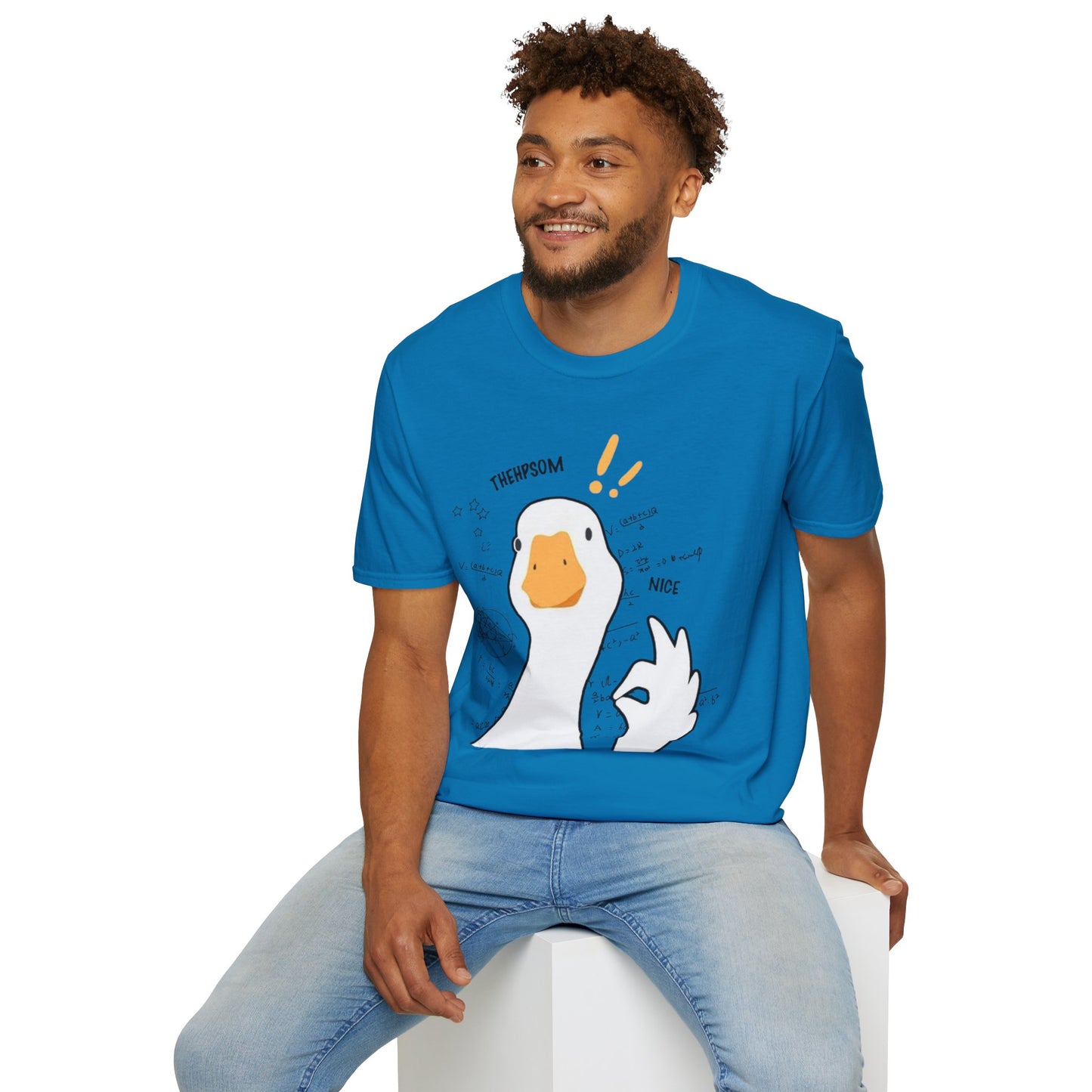 Cartoon Quirky Goose Unisex T-Shirt
