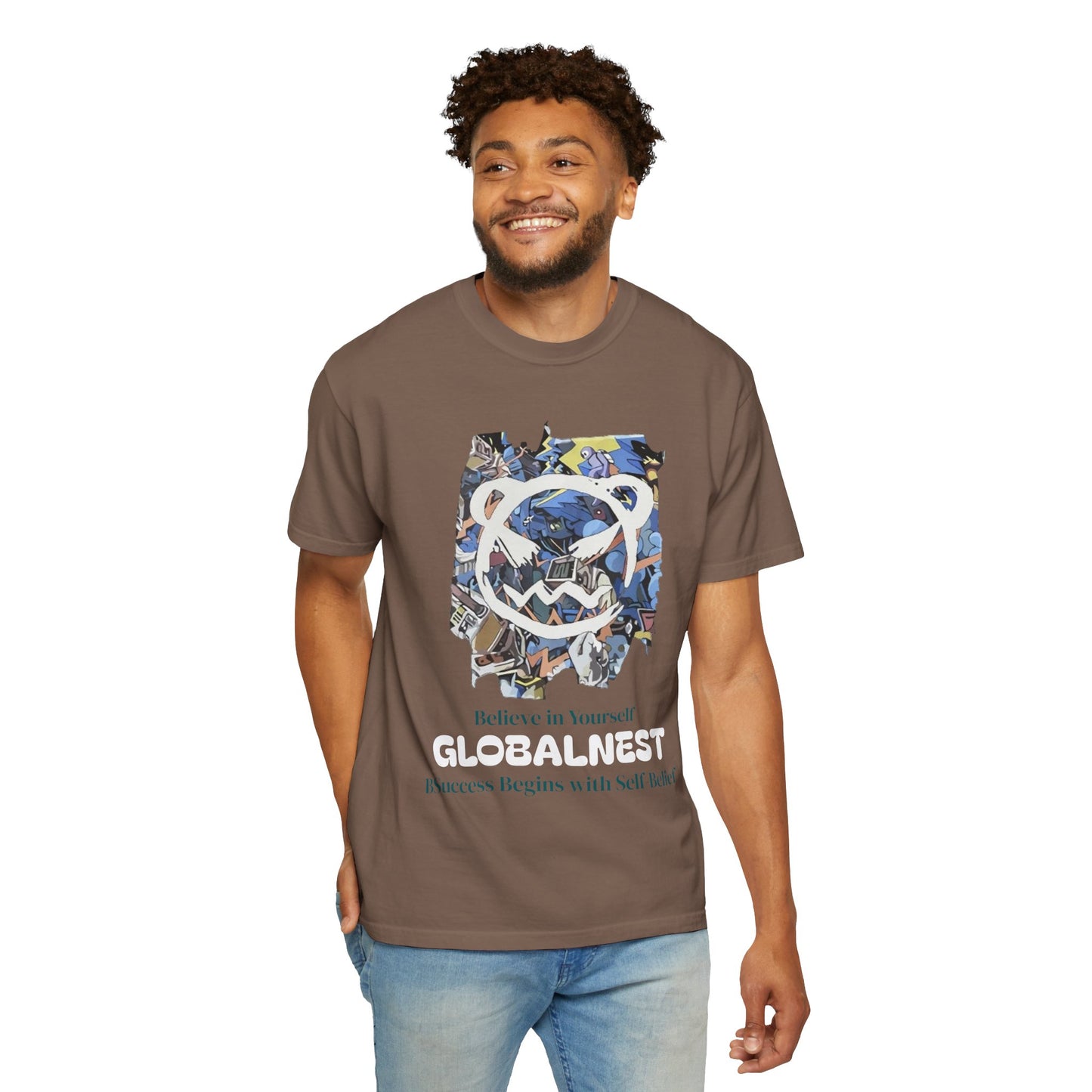 Cartoon Motivational Graphic T-shirt