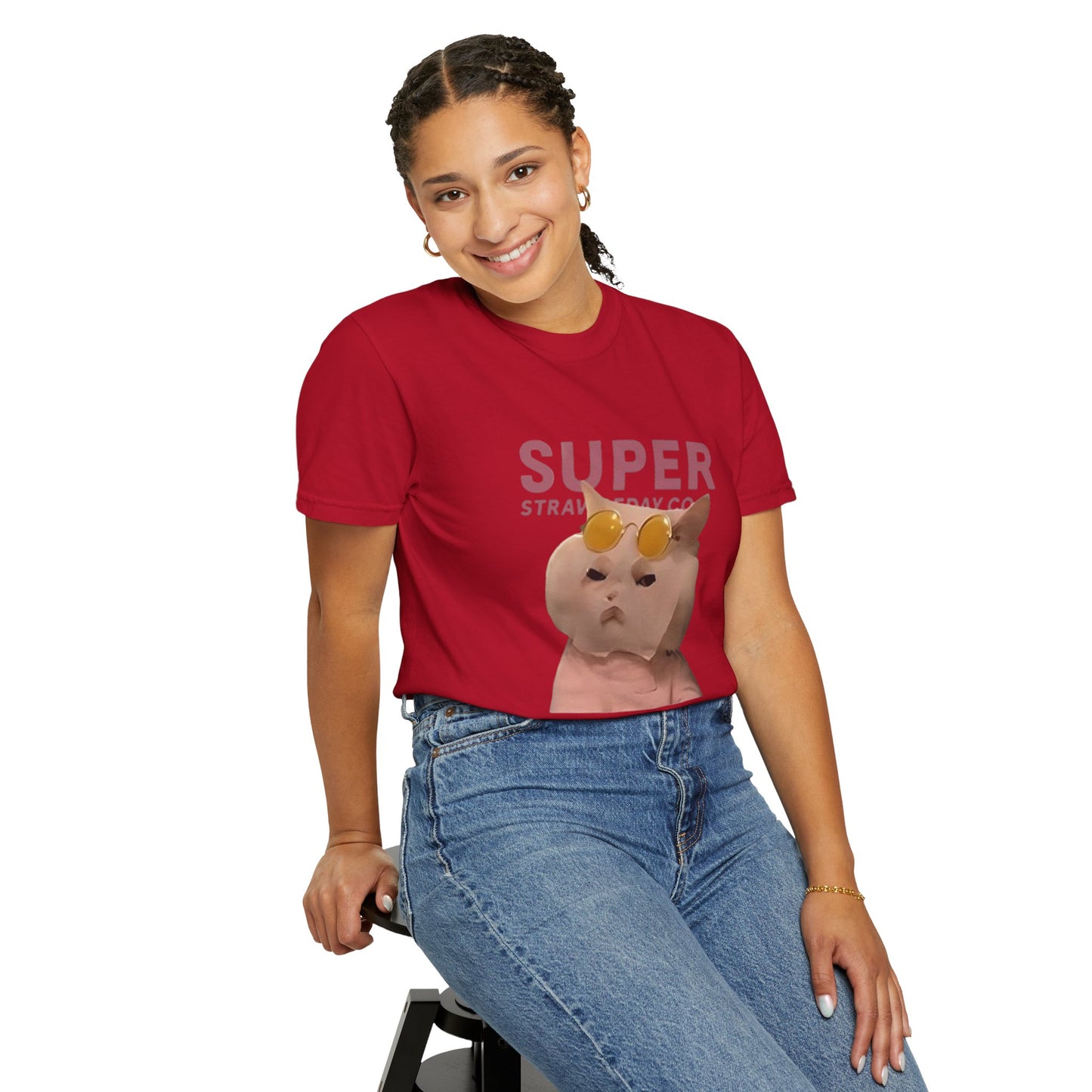 Cartoon Funny Meow Unisex T-Shirt