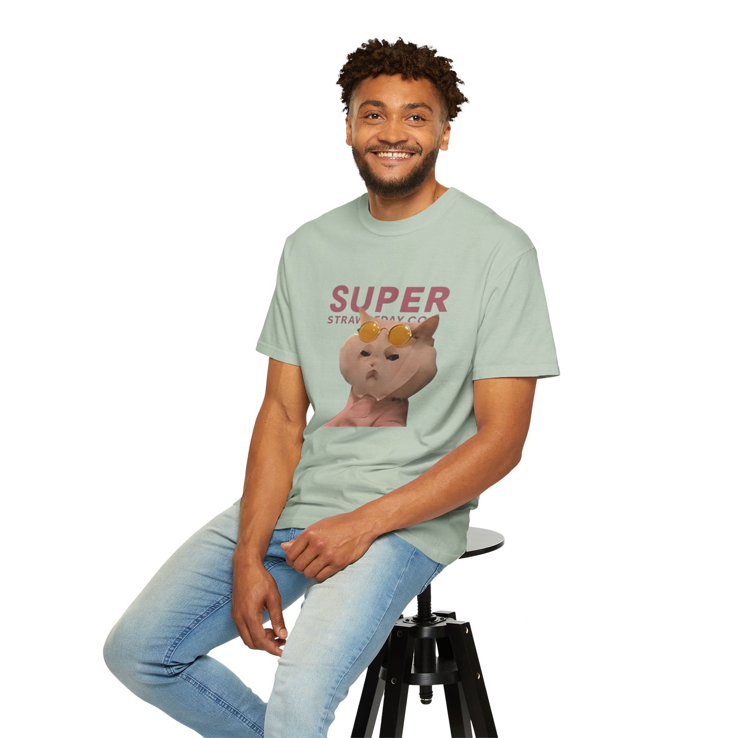 Cartoon Funny Meow Unisex T-Shirt