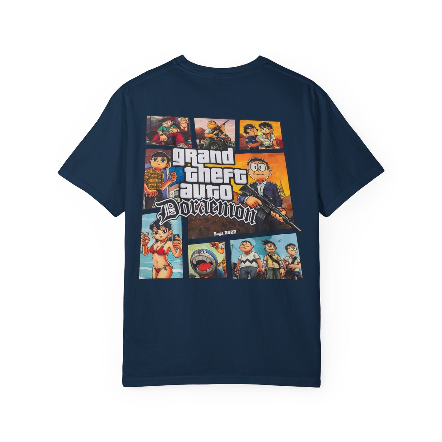 Cartoon GTA & Doraemon Unisex T-Shirt
