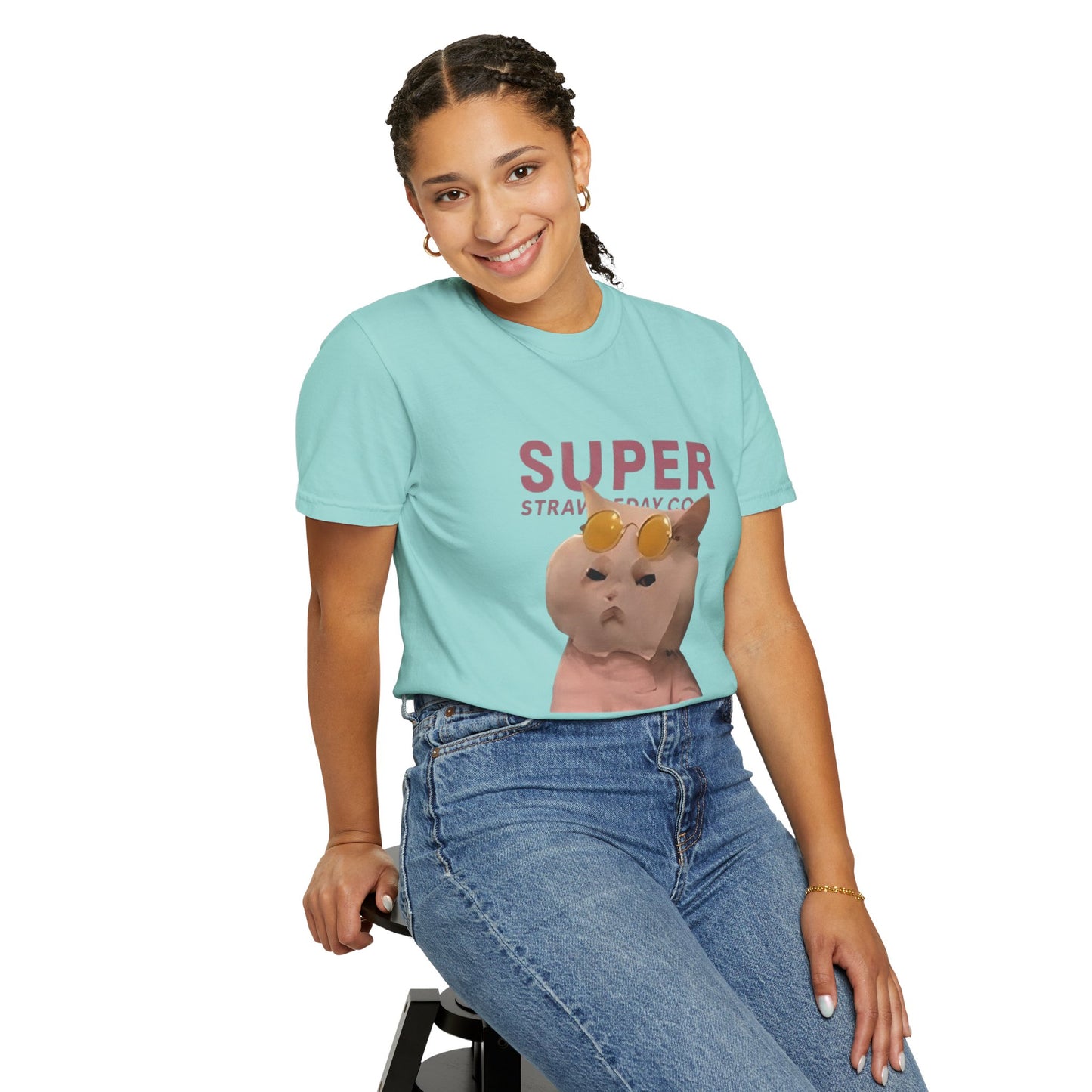 Cartoon Funny Meow Unisex T-Shirt