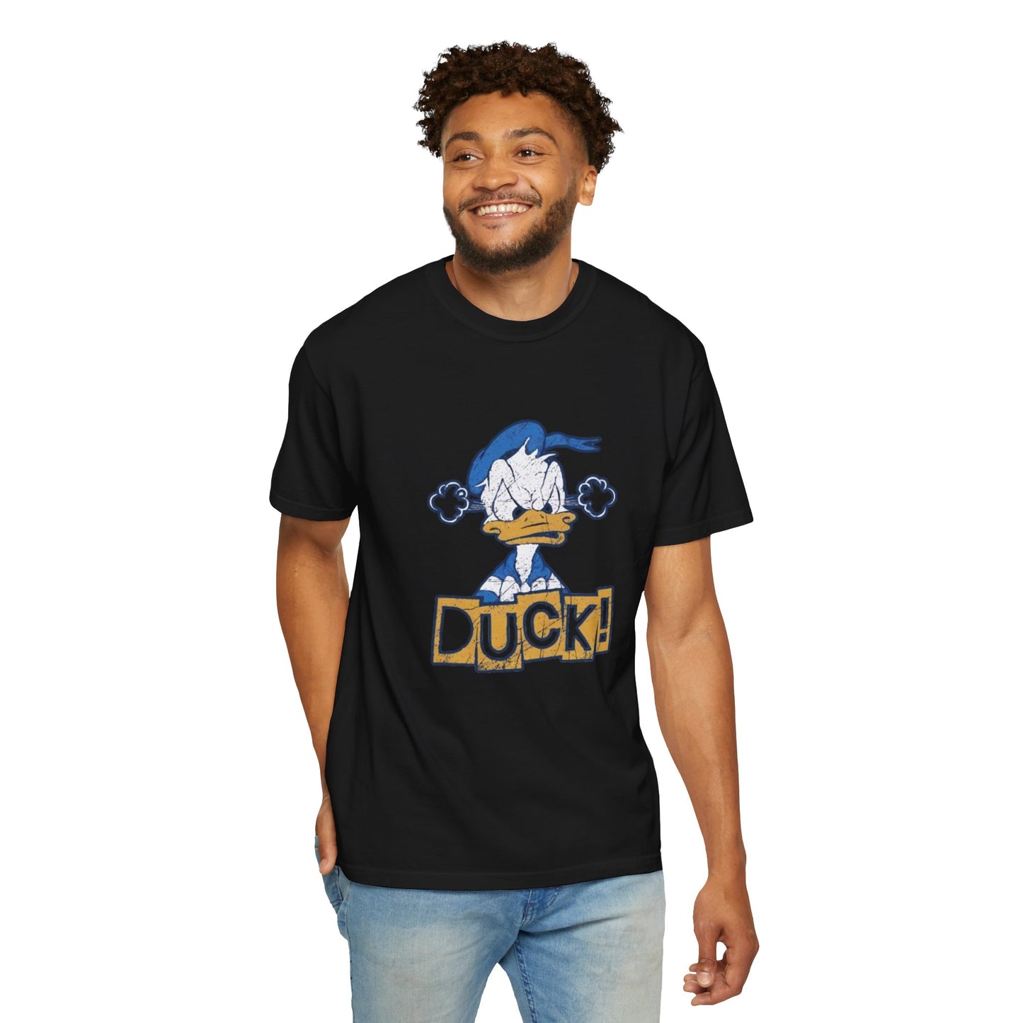 Cartoon Funny Duck Graphic T-Shirt