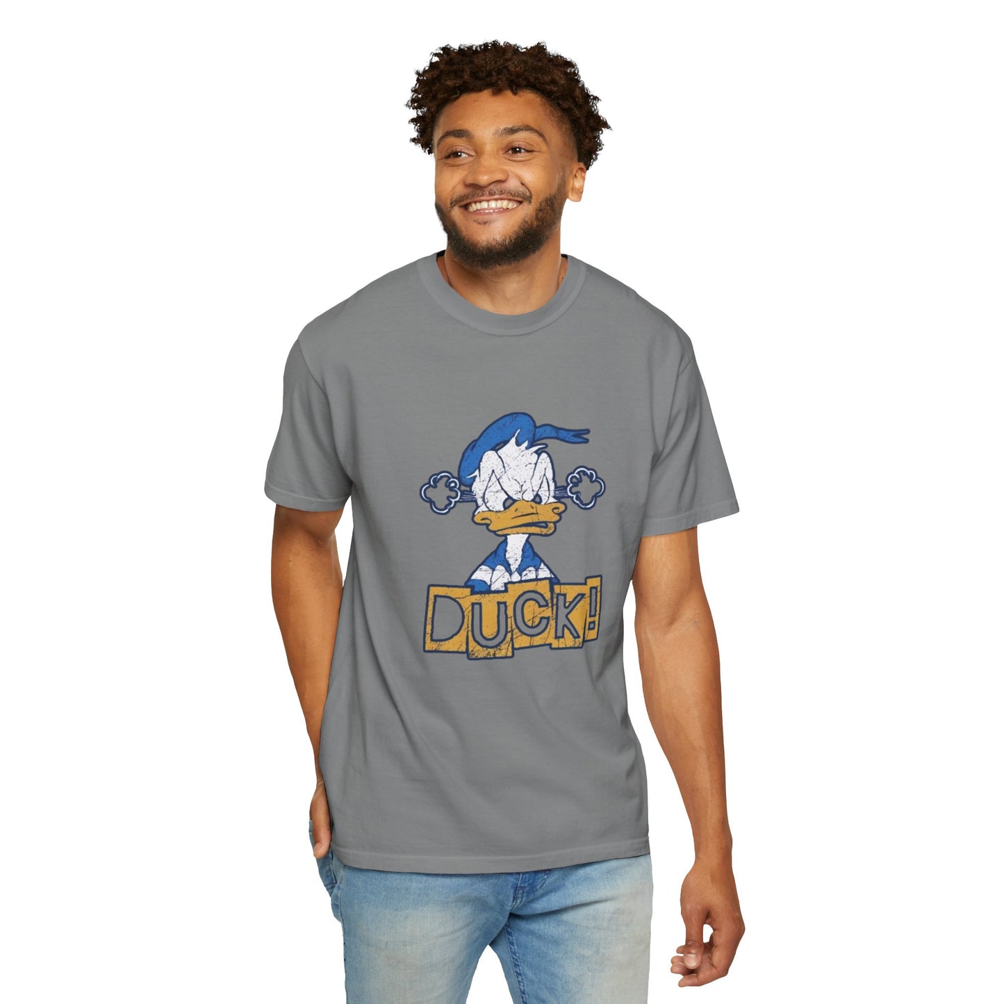 Cartoon Funny Duck Graphic T-Shirt