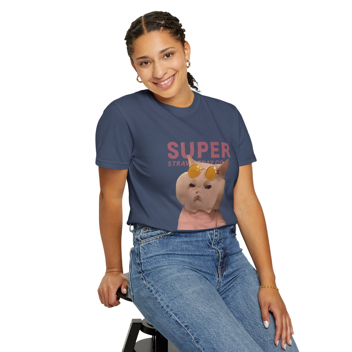 Cartoon Funny Meow Unisex T-Shirt